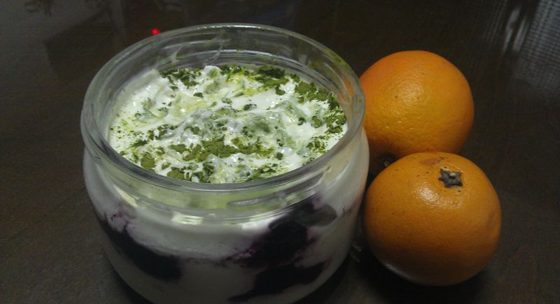 [簡易料理]藍莓抹茶提拉米蘇