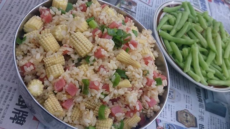 玉米筍火腿蛋炒飯