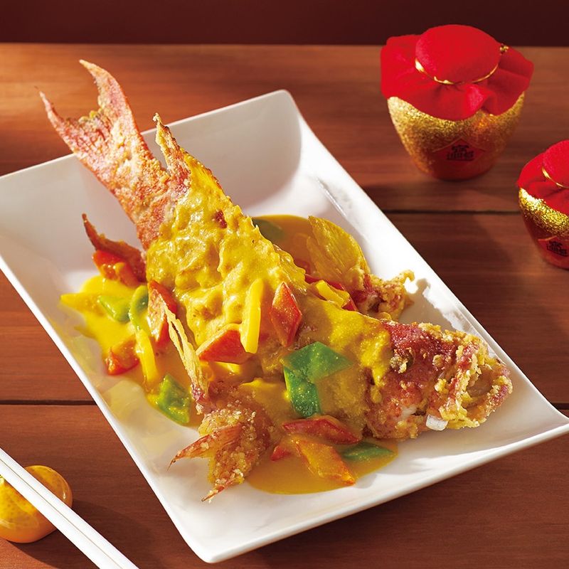 烹大師五行開運年菜&南瓜金沙炸鮮魚