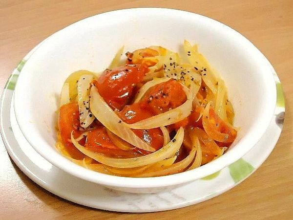 【不沾平底鍋】番茄炒洋蔥