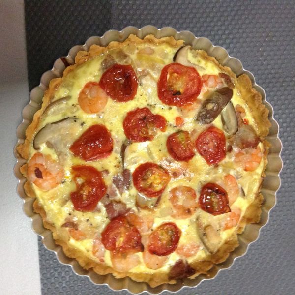 番茄蝦仁菇鹹派