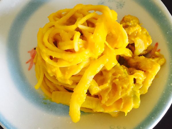 奶油南瓜雞肉義大利麵