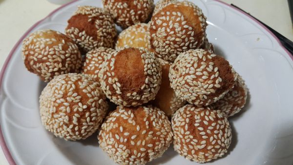 用鬆餅粉做懷念點心●開口笑