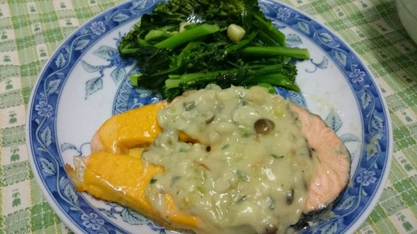 香煎鮭魚佐百菇奶油醬<全聯料理王大賽>