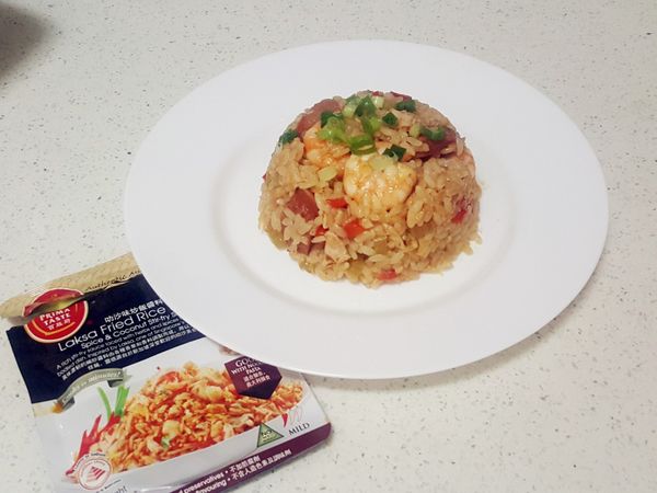 叻沙味炒飯【全聯快炒包料理】