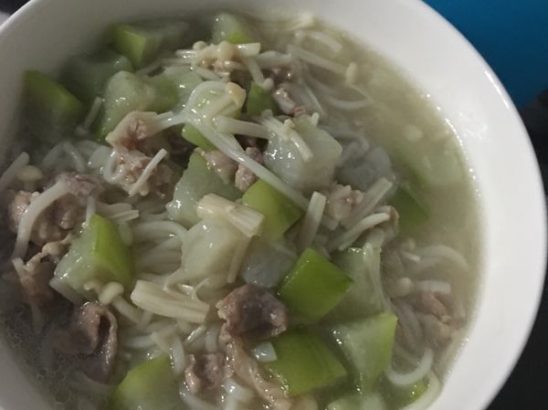 鹽麴豬肉絲瓜麵線