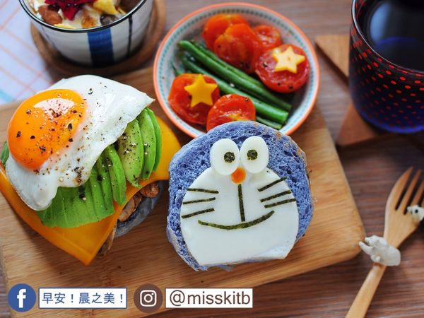 《早安晨之美》天然藍 蝶豆花小麵包