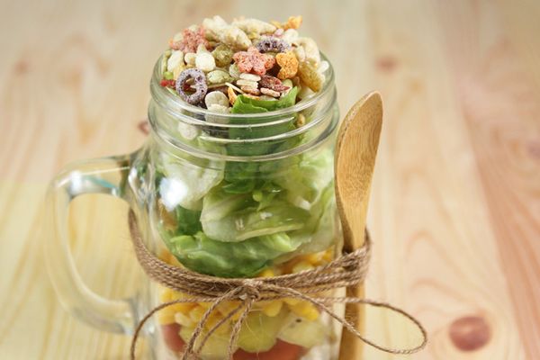 玻璃罐沙拉『薌園糙米堅果脆片』輕鬆上手