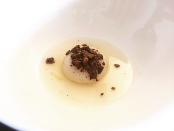 巧克力薑香花生湯圓