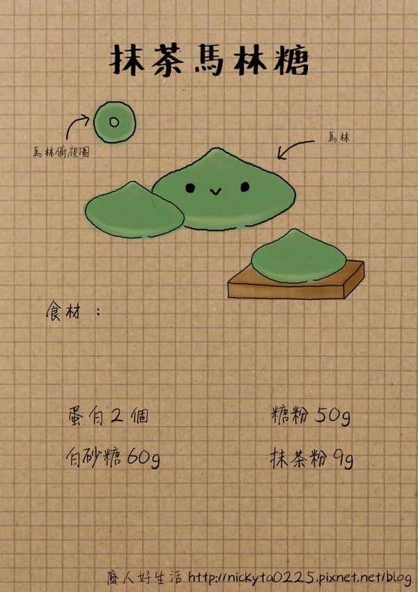 [烤箱]抹茶馬林糖