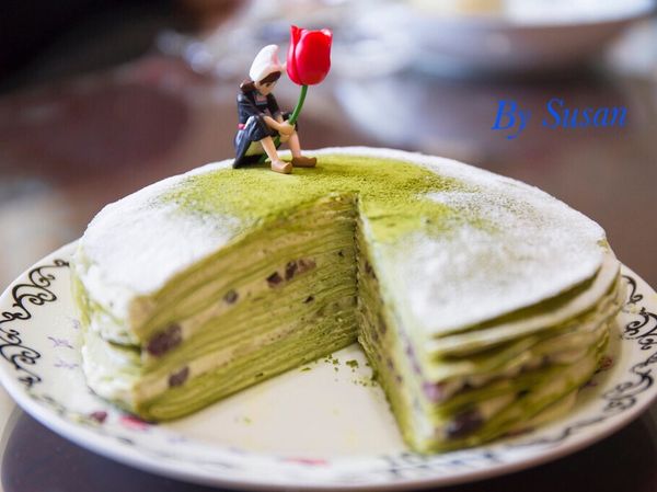 抹茶卡士達紅豆千層