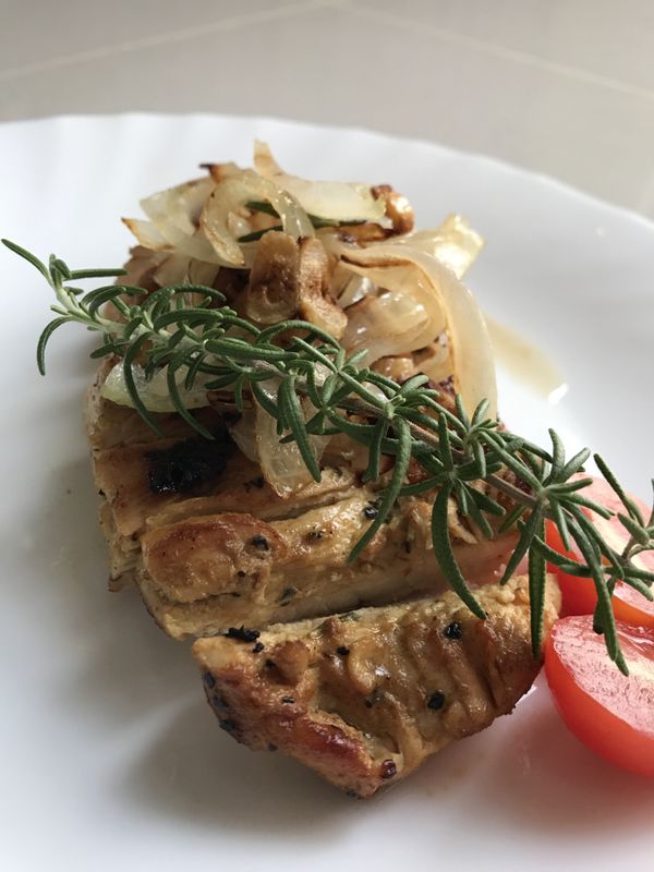 香煎黃金咖哩雞胸