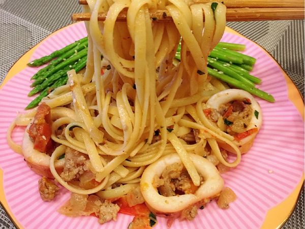 新鮮蕃茄義大利麵（不用醬）