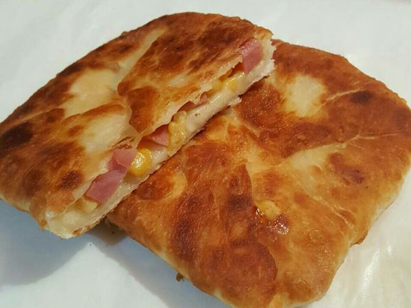 爆漿起士火腿煎餅