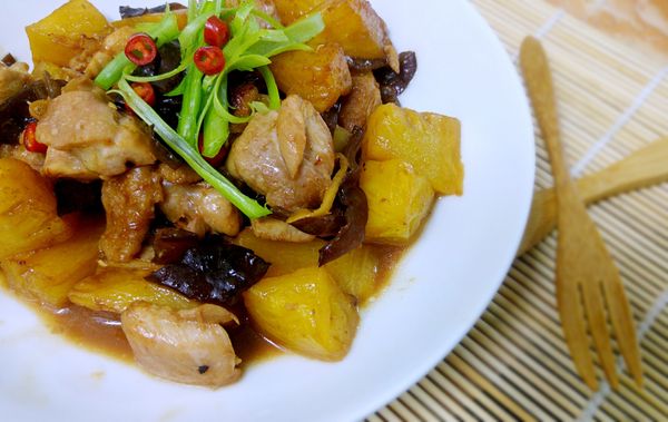 酸V酸V，鳳梨燒雞