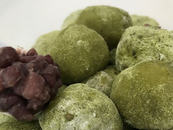 抹茶紅豆麻糬
