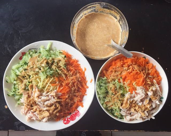 簡單美味雞絲涼麵