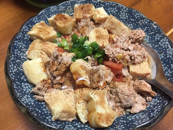 絞肉蕃茄凍豆腐*電鍋版*