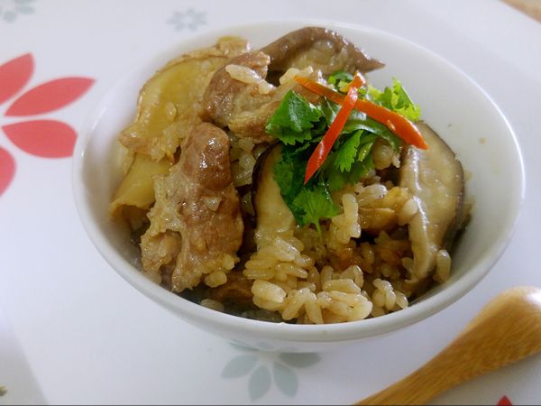 麻油香菇豬肉飯【台糖安心豚-腰內肉】