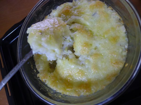 杏福白菜焗飯 (蛋奶素)