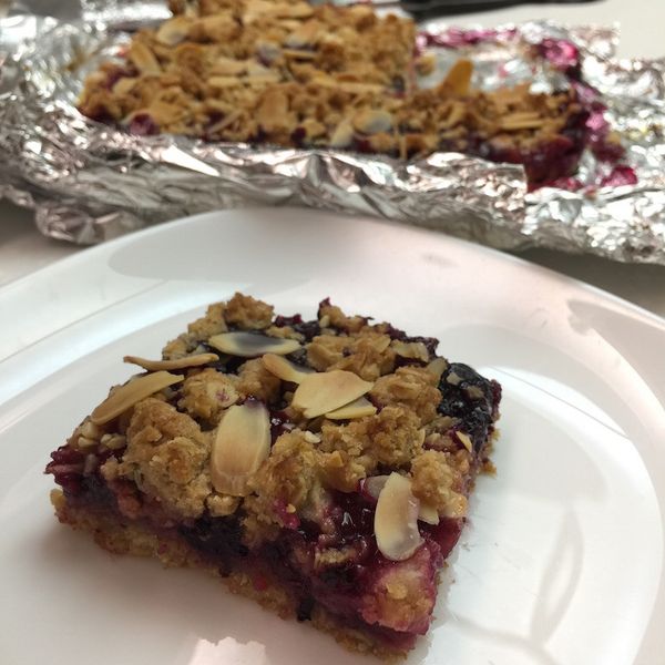 藍莓燕麥碎粒小方塊