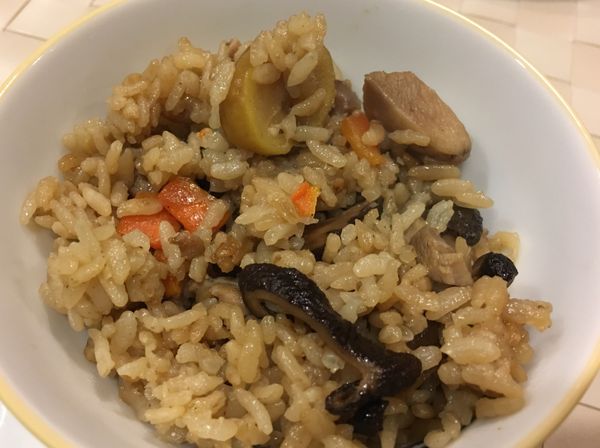 栗子土雞腿炊飯
