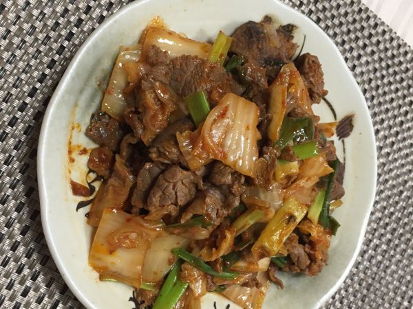 泡菜炒牛肉