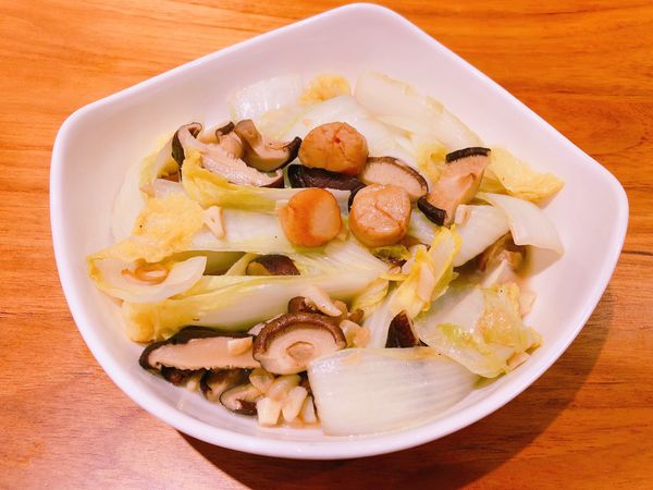 日式香菇娃娃菜