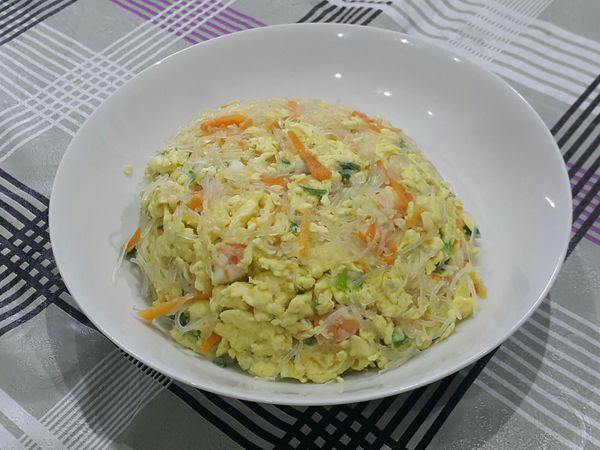 冬粉(粉丝)炒蛋