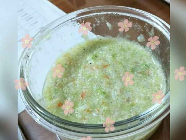 寶寶副食（8M）海菜吻魚粥