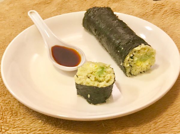 牛油果花椰菜無飯壽司卷|低碳|生酮|素|