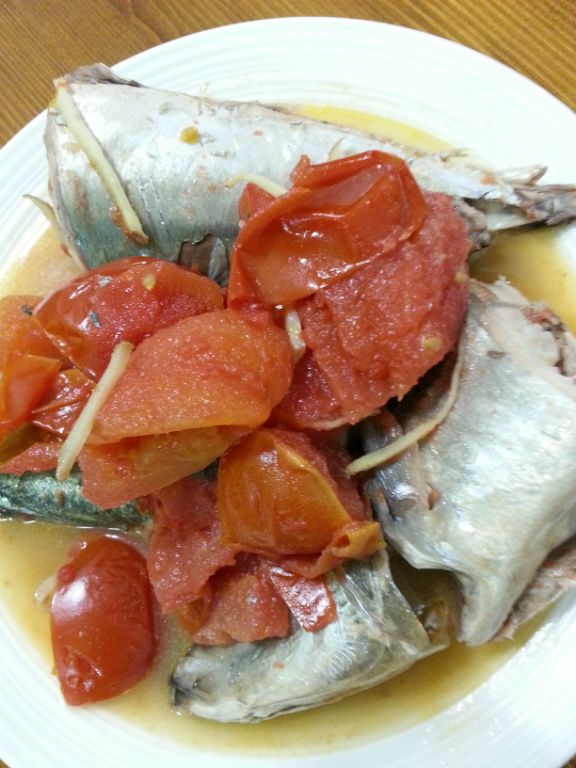 番茄煮青花魚