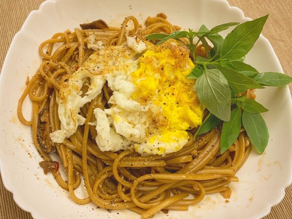 蒜味香菇義大利麵