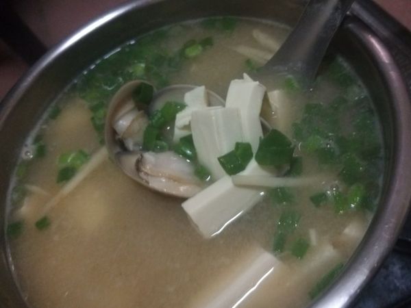 味噌蛤蜊豆腐湯♥