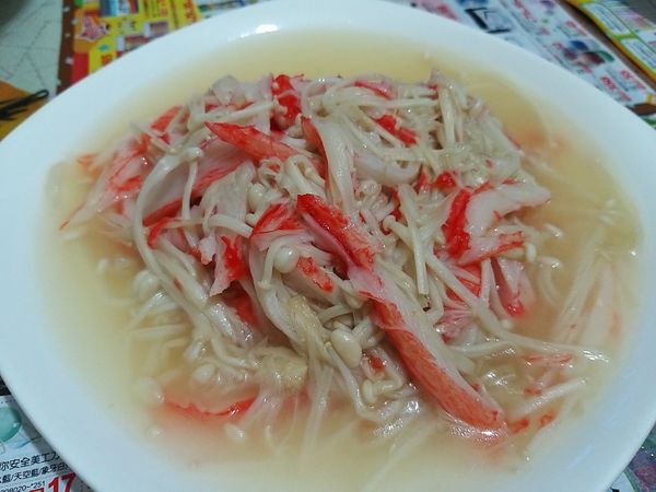 金針菇炒蟹味棒