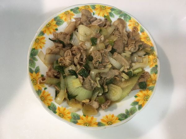 洋蔥豬肉片
