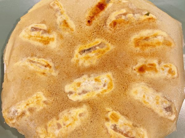 冰花煎餃～自製海帶芽高麗菜豬肉水餃