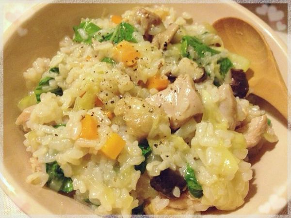 【妮小娜隨性煮】蔬菜雞肉燉飯(1~2人份）