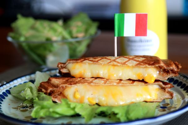 起司瀑布玉米帕尼尼