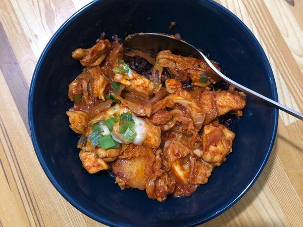 類韓式辣炒雞胸