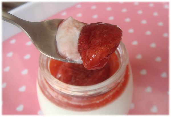 ✿Amber&ViVi家的小廚房✿自製草莓醬－草莓優格