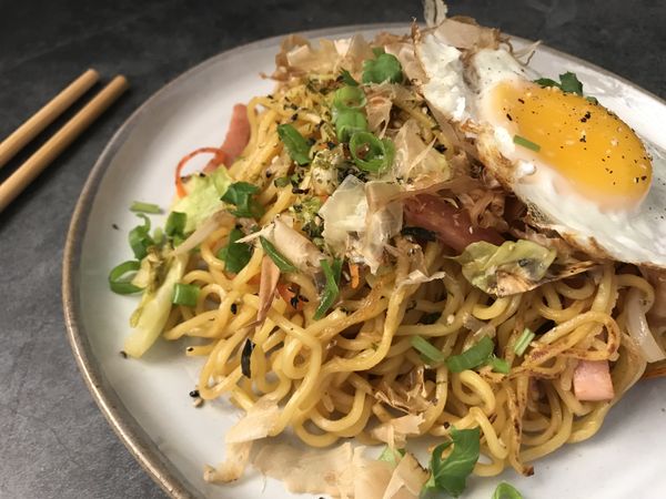 【 簡易料理 夏威夷風日式炒麵】