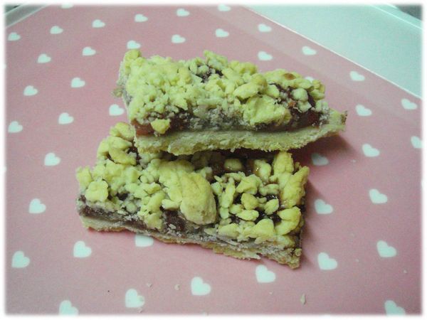 ✿Amber&ViVi家的小廚房✿草莓酥粒餅－自製草莓醬