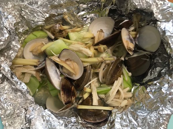 絲瓜蛤蜊（烤箱）