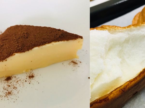 "一蛋兩吃" 甜點(雲朵麵包&牛奶冰糕)