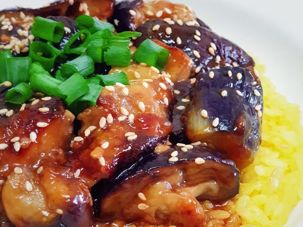 糖醋茄子蓋飯
