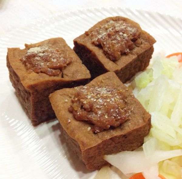 [龜甲萬樂享醍醐味]豆腐鑲肉