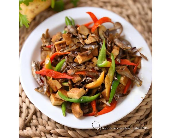 豆干炒小魚乾