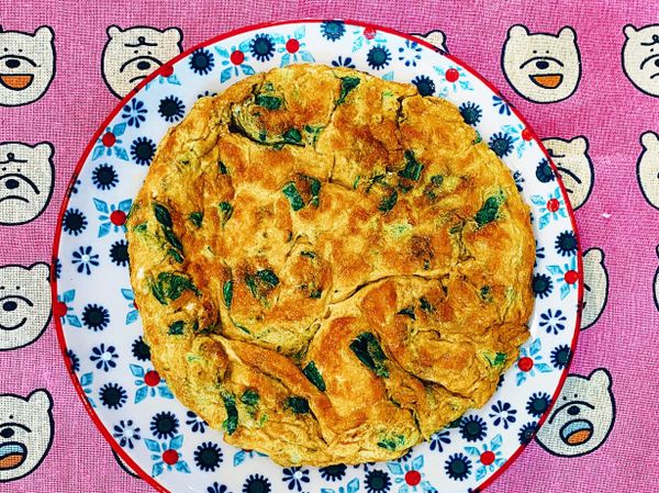 麻油九層塔煎蛋