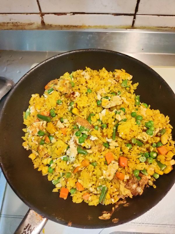 松露蔬菜丁全蛋炒飯